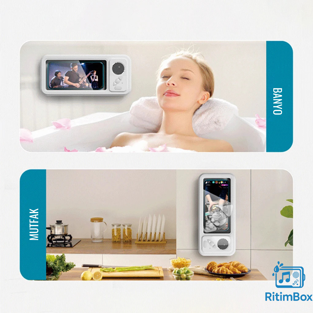 Su Geçirmez Duş Telefon Tutucu